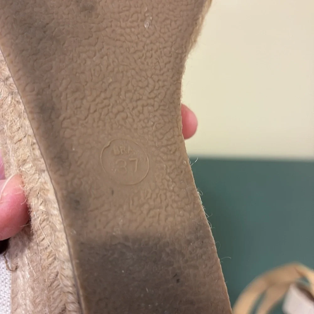 Anthropologie Raphaella Booz Woven Wedge Espadrilles. Size 37